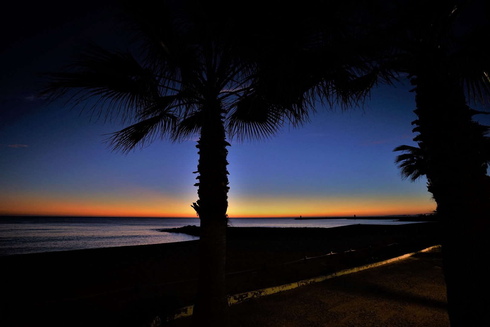 Quarteira's blue hour