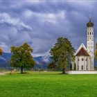 Quartett mit Kirche