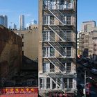 Quartier chinois depuis le pont de Manahattan