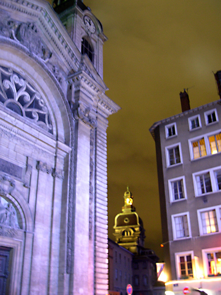 Quartier de nuit à Lyon