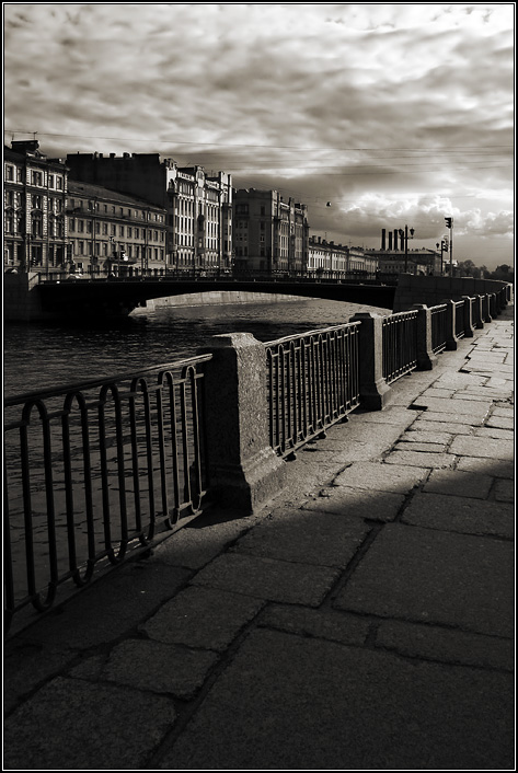 Quay of Fontanka-river