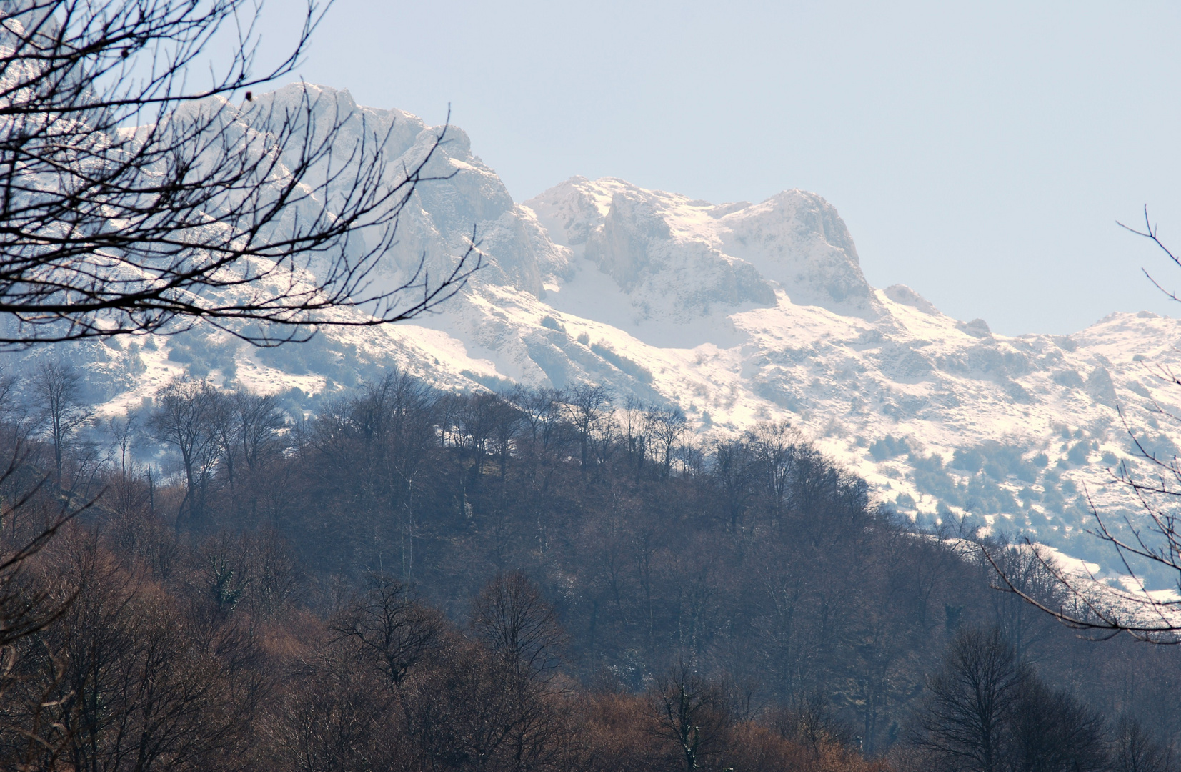 que cerquita se ve la nieve