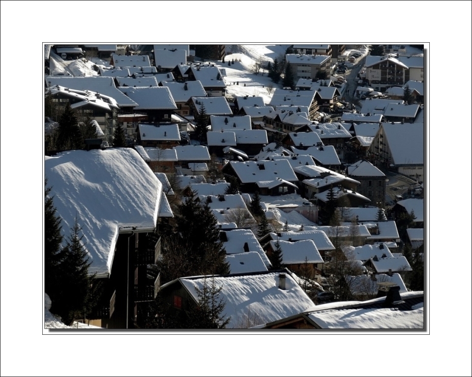 Que c'est beau un village sous la neige !