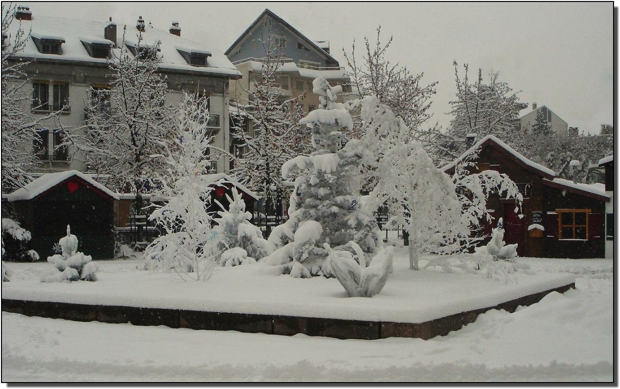 que c'est beau une ville sous la neige !!!