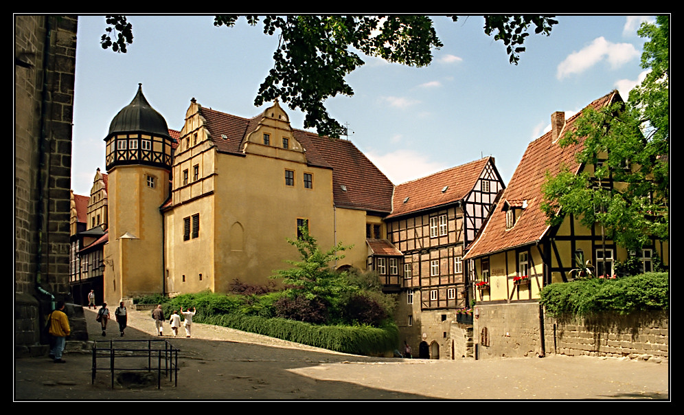 Quedlinburg - Aufgang zum Schlosshof