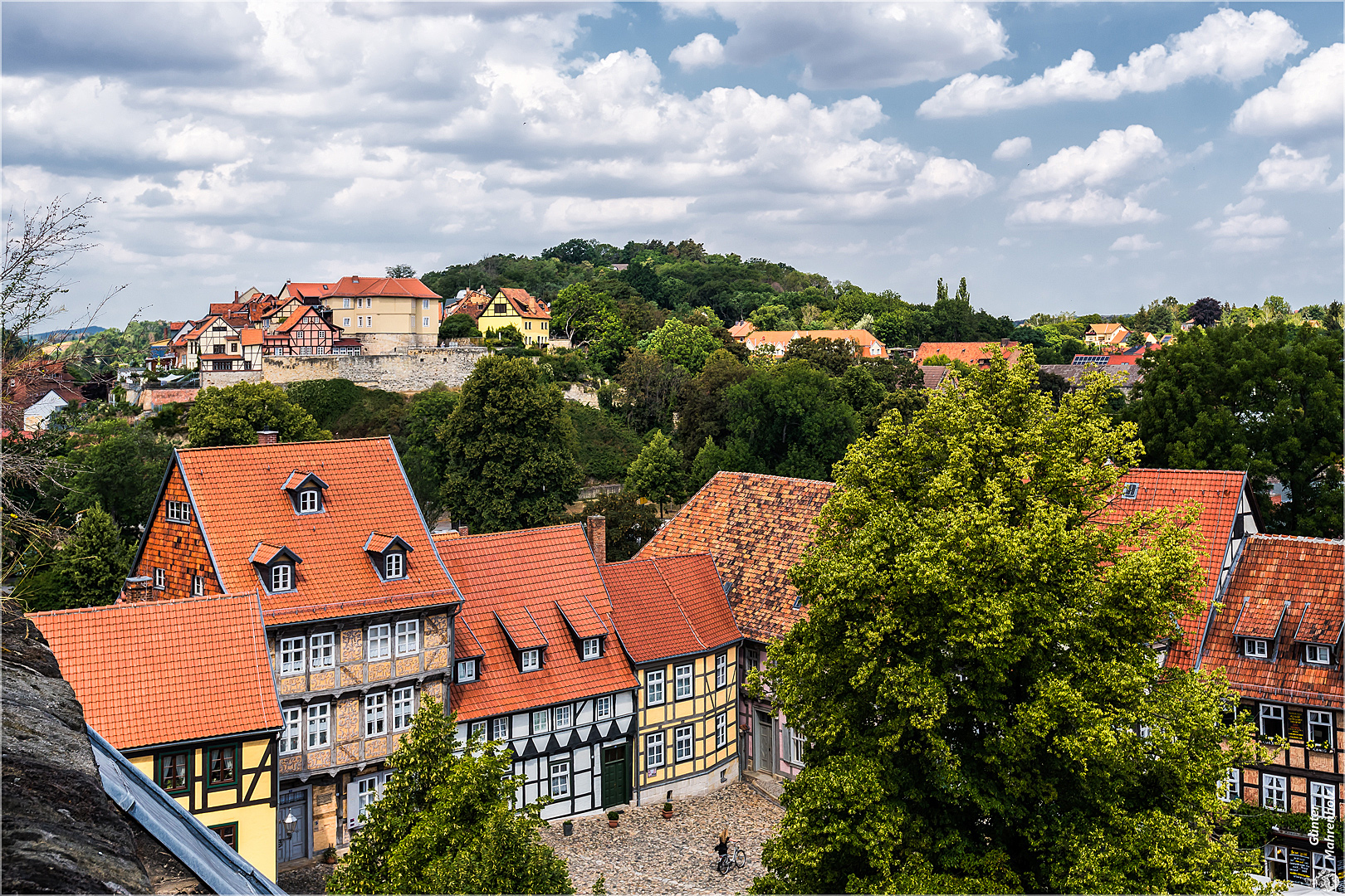 Quedlinburg, Blick zum Münzenberg