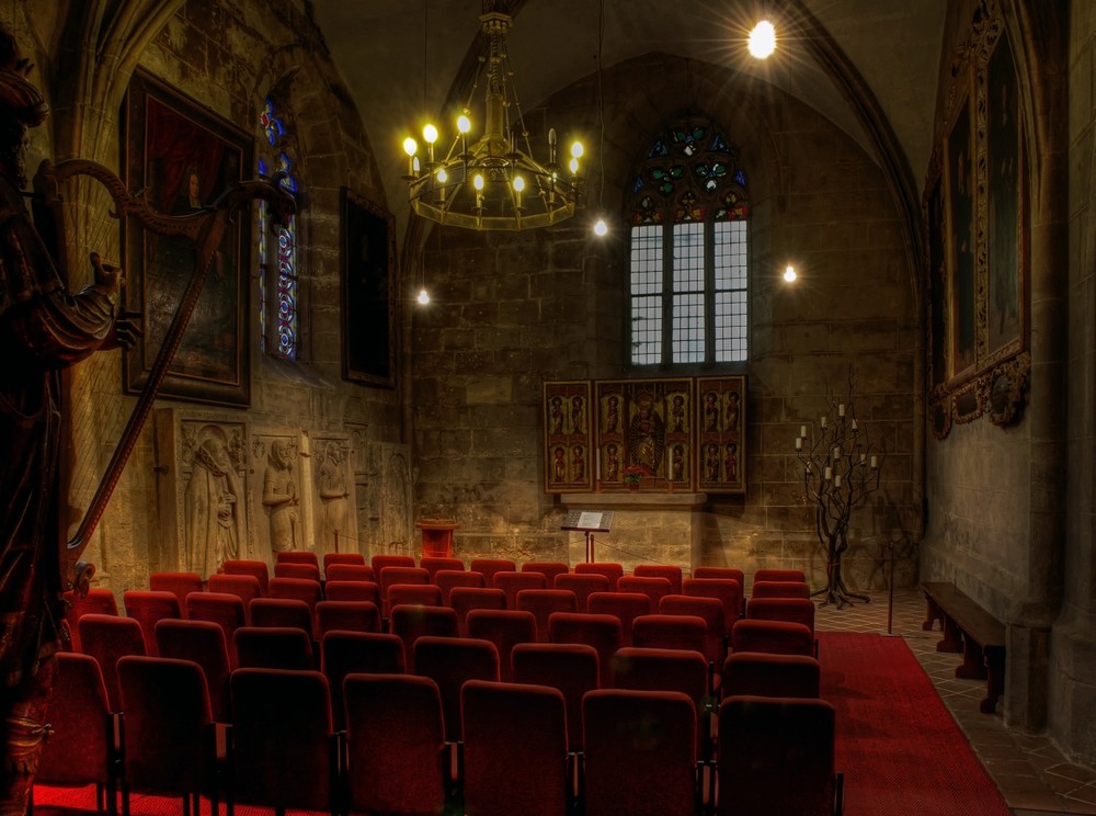 Quedlinburg - Centrum " die Kalandskapelle im Detail "