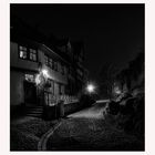 Quedlinburg - Centrum " Schlossberg am Abend in SW "