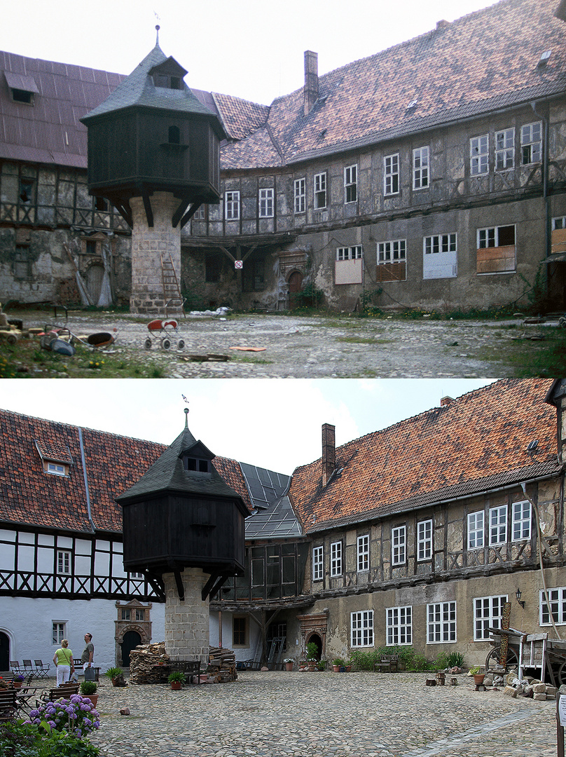 Quedlinburg Fleischhof 1994 und 2014