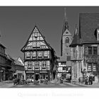 Quedlinburger- Impressionen " Blick zur Marktkirche und dem Hoken... "