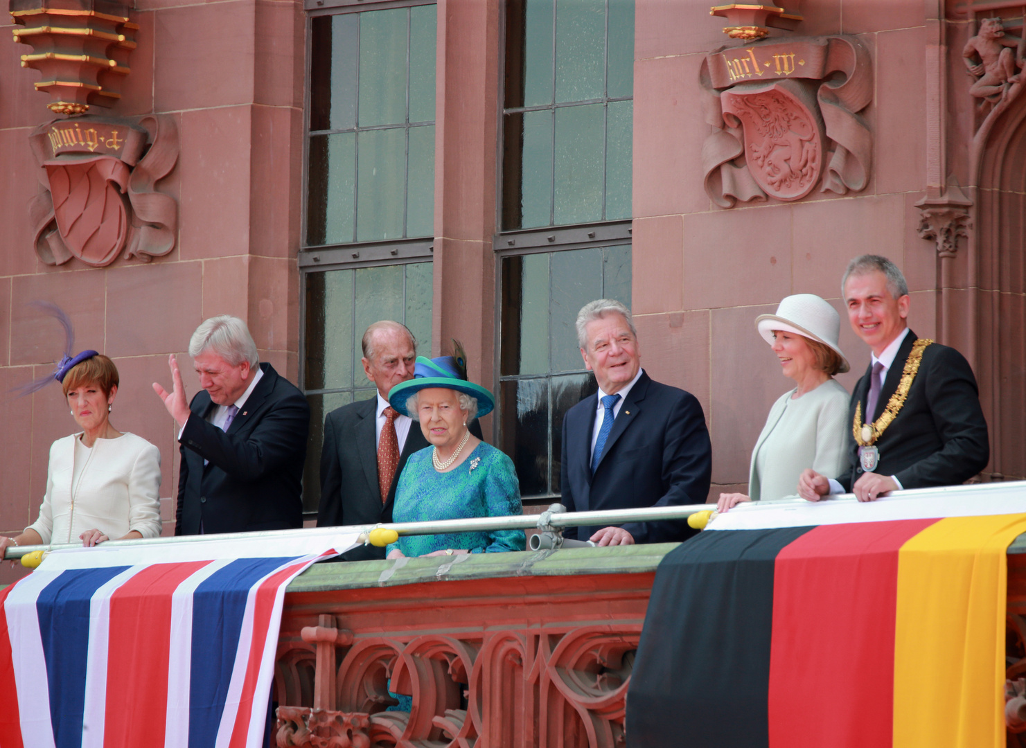 Queen Elisabeth II. in Frankfurt am Main -1-