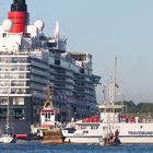 Queen Elizabeth - Gewusel im Hafen