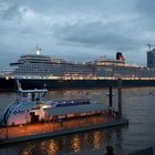 Queen Elizabeth passing Elbphilharmonie