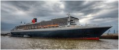 Queen Mary 2 heute in Hamburg