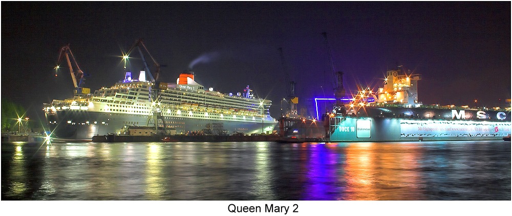 Queen Mary 2 in Hamburg