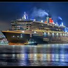 Queen Mary 2 nach dem Ausdocken bei Blohm & Voss