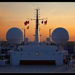 Queen Mary 2 Sundeck @ Sundown