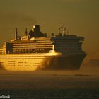 Queen Mary 2 verlässt Hamburg am 19.11.05