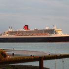 QUEEN MARY II  Höhe Kolmar/Bielenberg a.d. Elbe