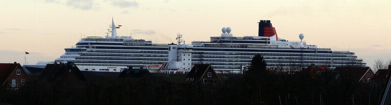 Queen Victoria auf der Elbe