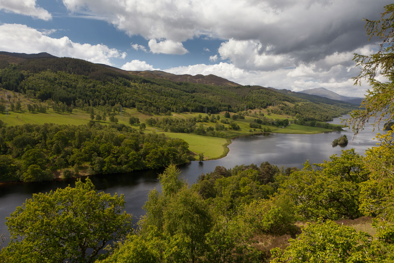 Queen's View am Loch Tummel, Schottland