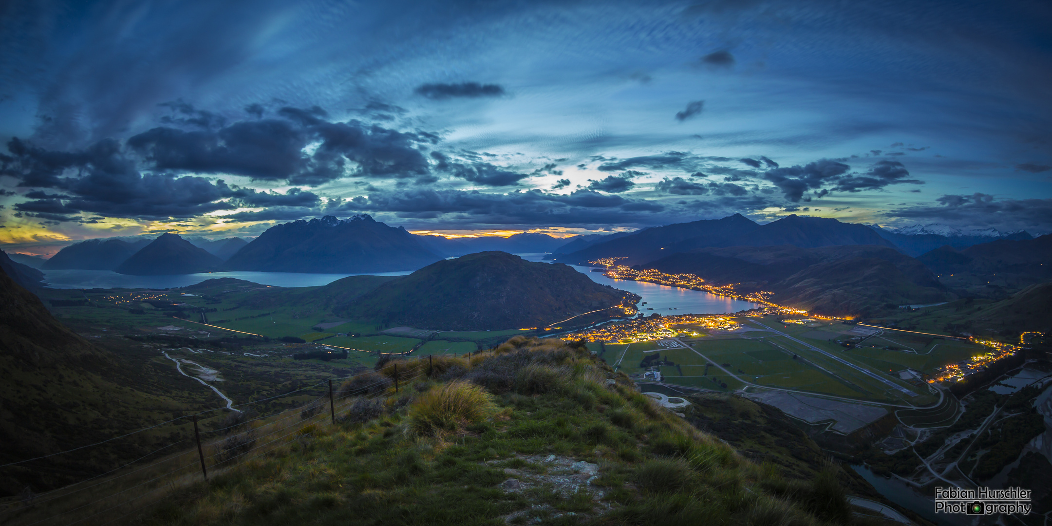 Queenstown im Abendlicht