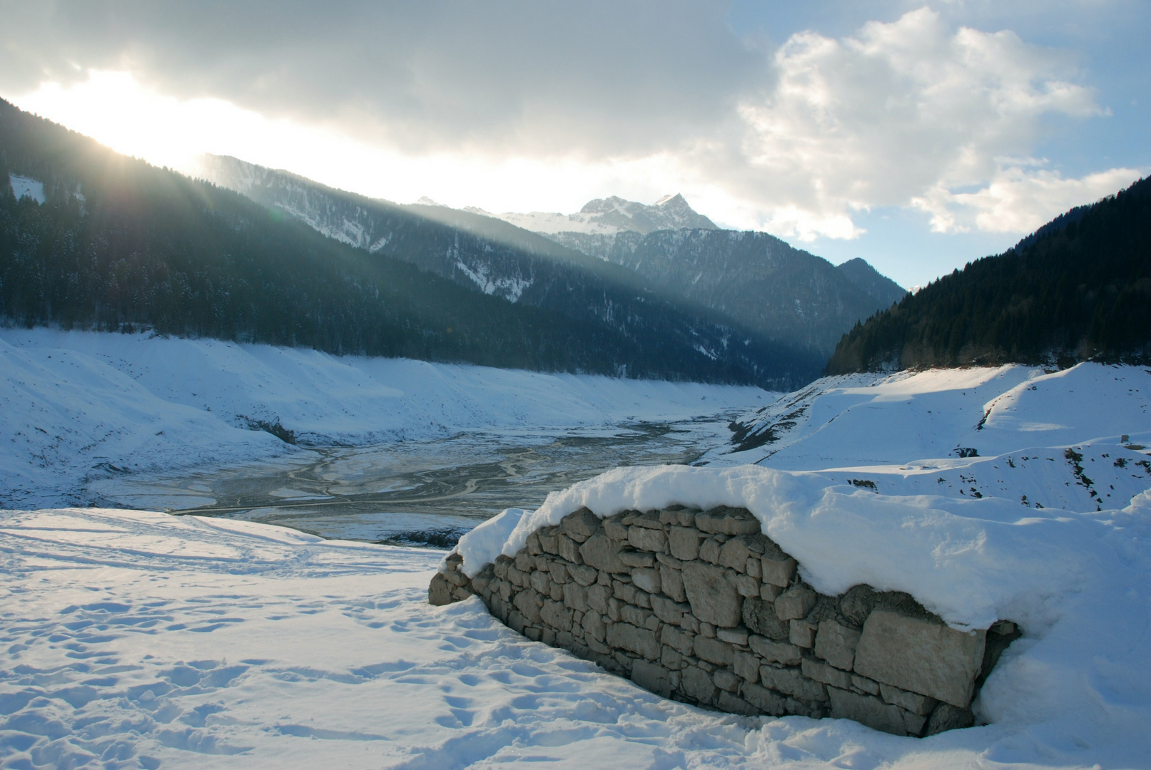 ...Quel che resta del lago di Sauris...