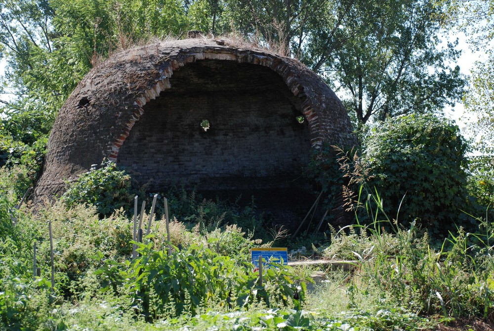 Quello che è rimasto di una ghiacciaia ( Il frigorifero di molti anni fa ).