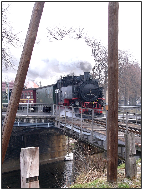 Quer über die Brücke...