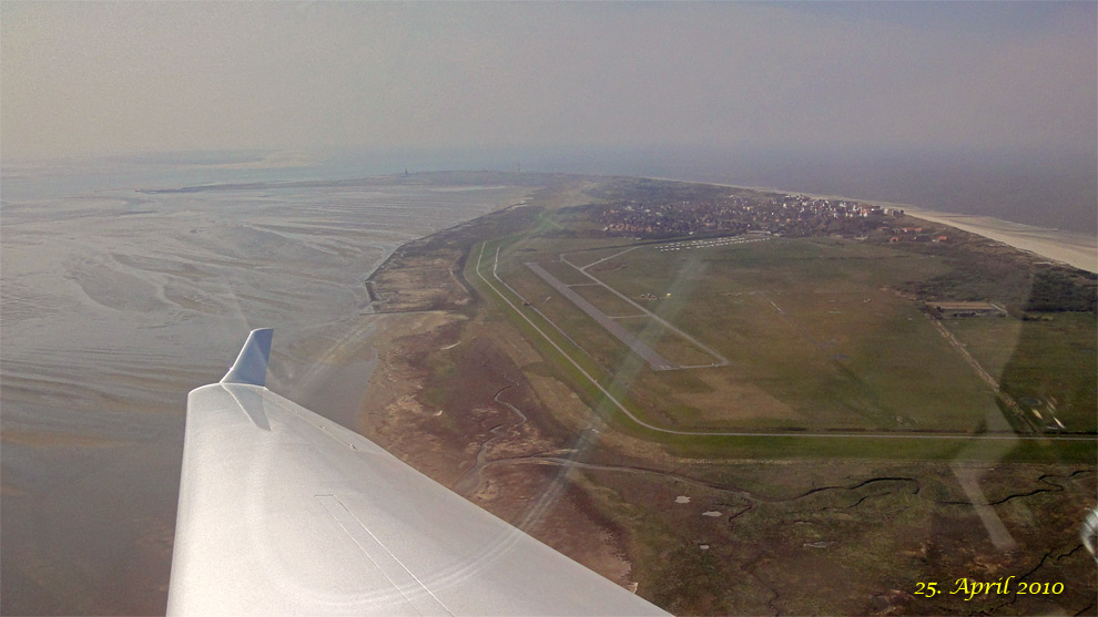 Querabflug von Wangerooge