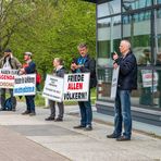 Querdenker-Demo vor der Stadthalle Rostock (2)