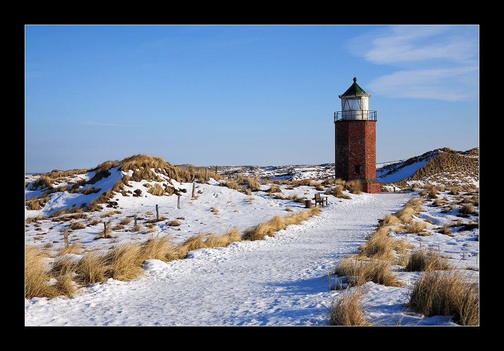 Quermarkenfeuer Rote Kliff, Kampen