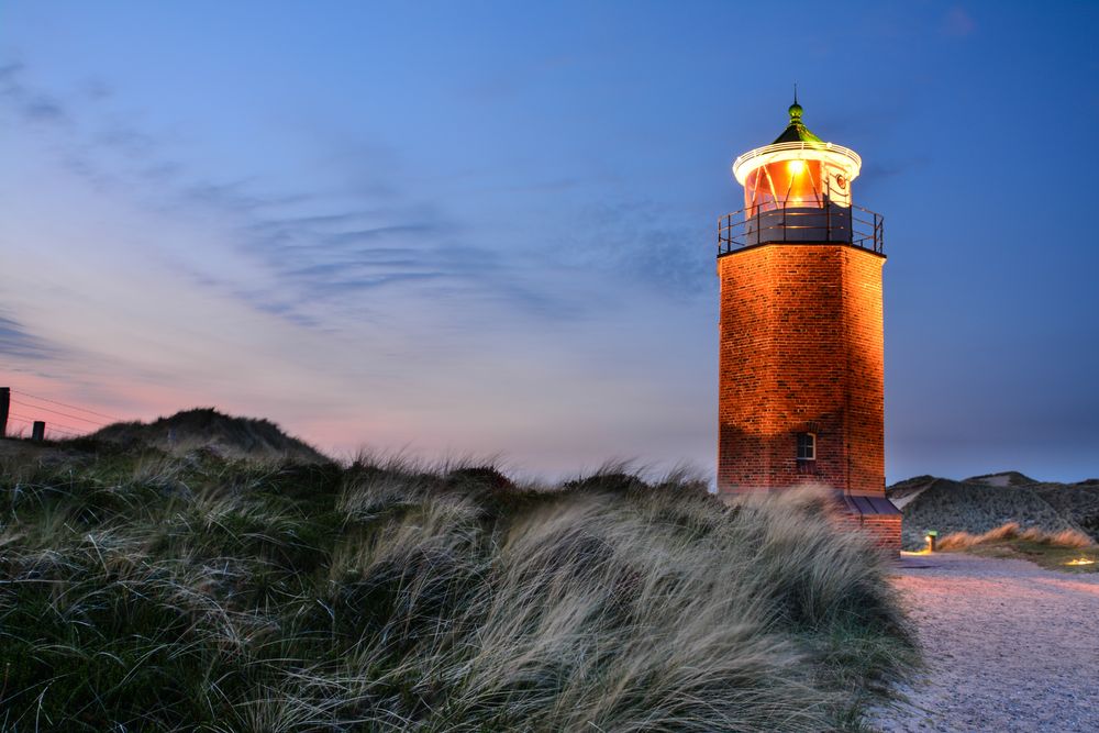 Quermarkenfeuer Rotes Kliff - Kampen - Sylt 2013 HDR