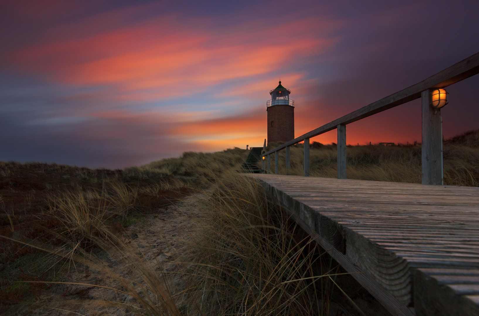 Quermarkenfeuer Rotes Kliff Kampen Sylt