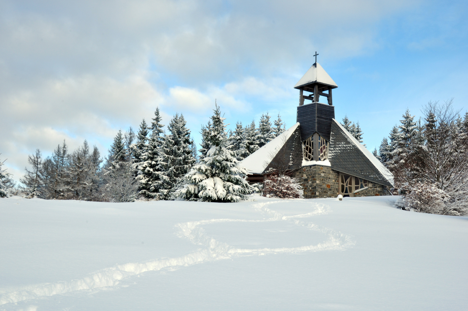 Quernskapelle im Winter (Nationalpark Kellerwald)