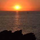 Quiberon au soleil couchant 