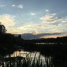 Quiet evening in the Floridsdorfer Wasserpark, Vienna