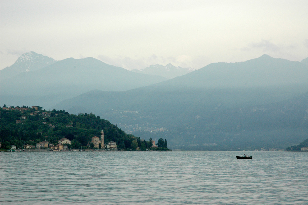 Quiet Fishing on Lake Como