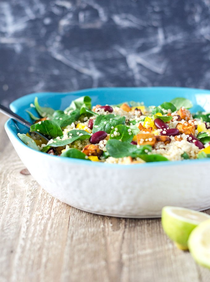 Quinoa Salat mit Süßkartoffel