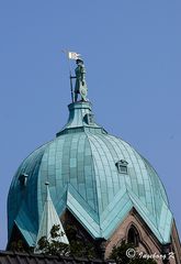 Quirinus-Münster - Westturm mit dem Standbild des Quirinus