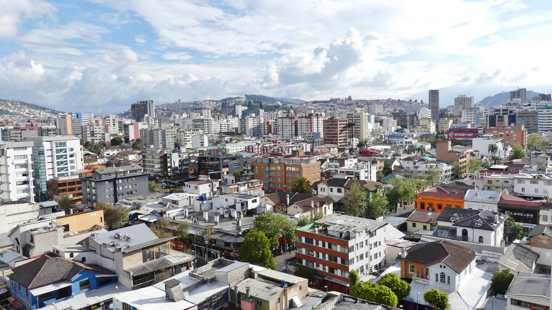 Quito / Blick aus dem Hotelfenster