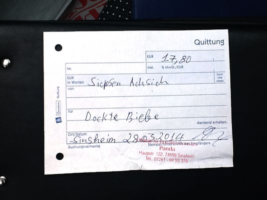 Quittung Italienisch Quittung Italienisch