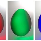 R-G-B-Trilogie ( Oster-) Eier