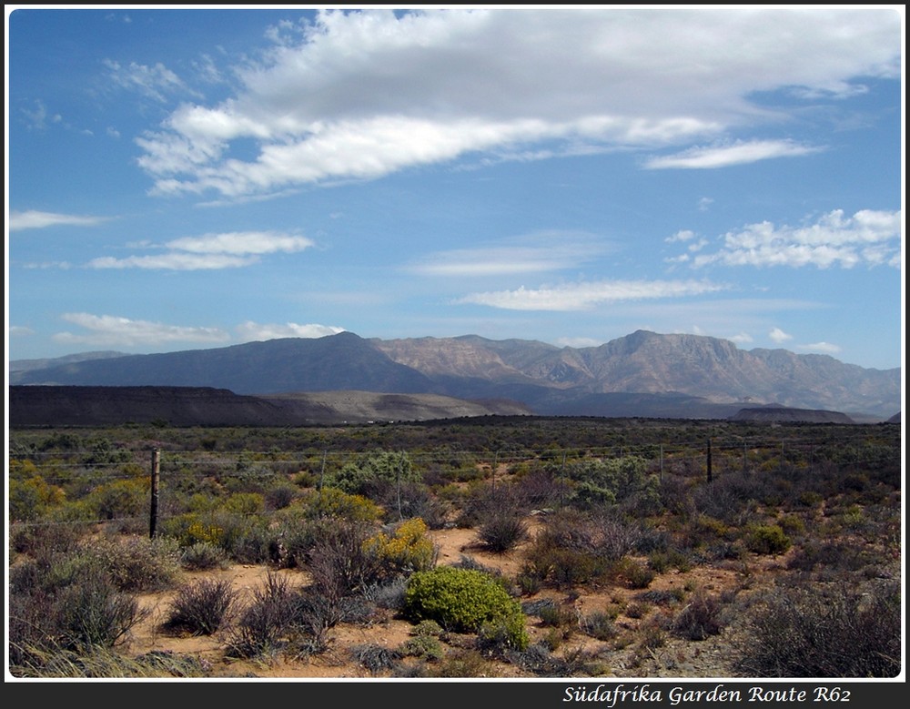 R62 zwischen Oudtshoorn und Swellendam