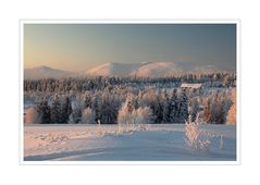 Raattama - Blick aufs Pallas Fjell