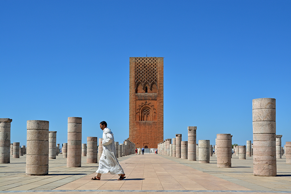 Rabat - Hassan-Moschee und Hassan-Turm