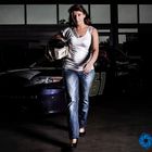 Racing driver portrait