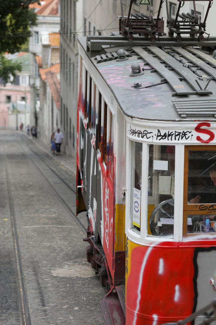 Rack Railway in Misericordia - Lisbon, Portugal