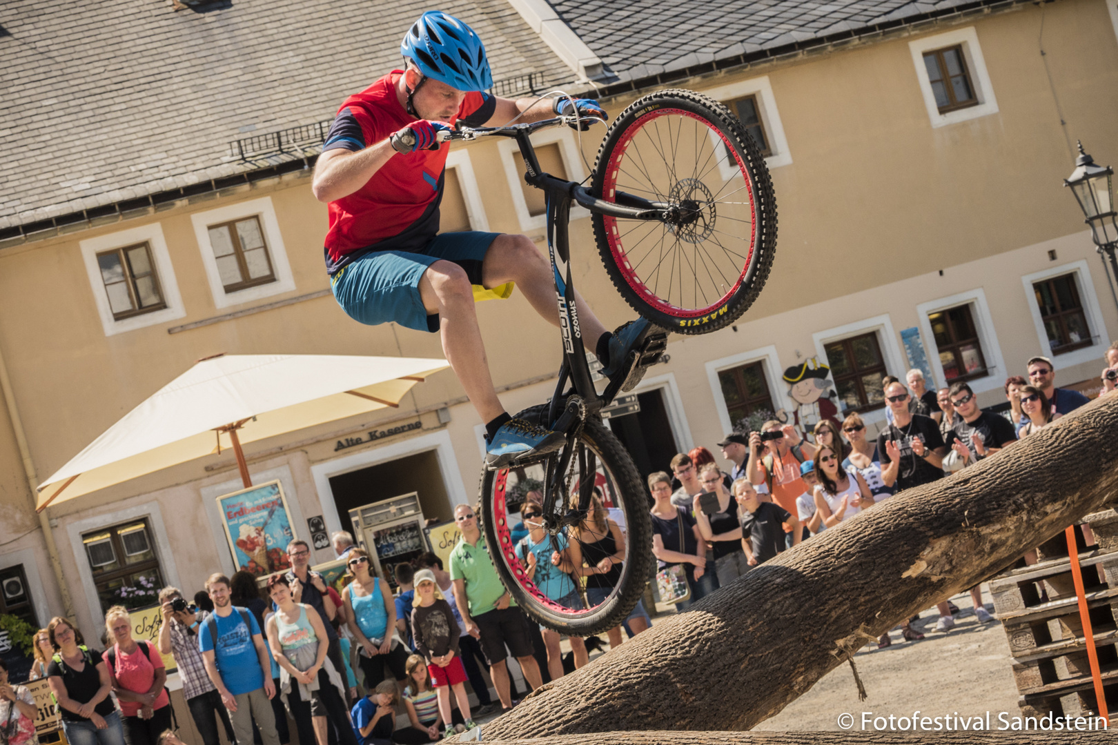 Rad Action auf der Festung Königstein