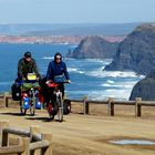 Rad-Urlauber erkunden Atlantikküste